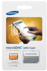 Micro-SD 16 GB von Samsung